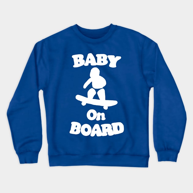 Baby on Board Crewneck Sweatshirt by RoserinArt